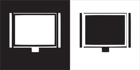 Illustration vector graphics of television icon