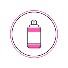 Filled outline Punching bag icon isolated on white background. Vector