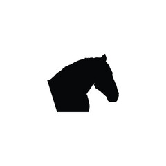Obraz premium Horse icon. Simple style poster background symbol. Horse brand logo design element. Horse t-shirt printing. vector for sticker.