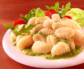 Gnocci, Nudelgericht, Italien, close up, Pasta,