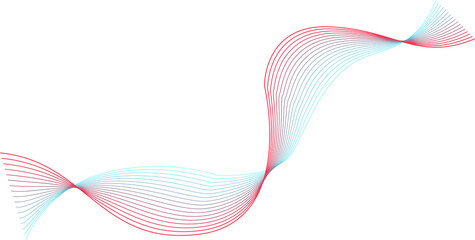 Futuristic wave line element for decorative abstract background