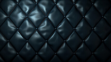 Black leather upholstery