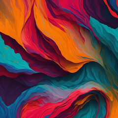 abstract colorful background. Music transformation into color symphony. Background to use on graphic design or wallpaper