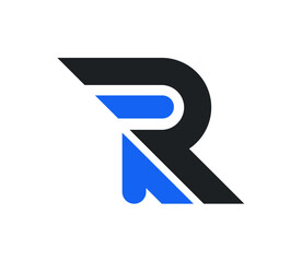 R icon vector logo design template 