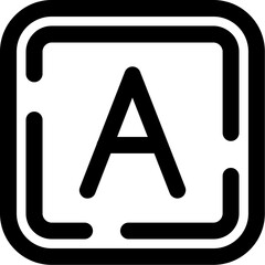 Letter a Icon