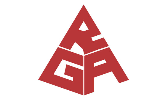 RGA, RG, logos. Abstract initial monogram letter alphabet logo design