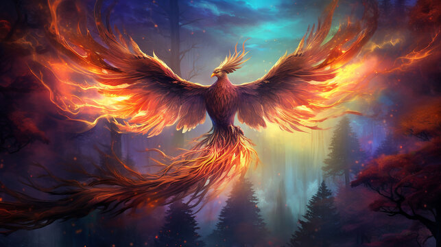 Fenice. Ai generated.