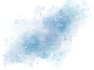 水彩テクスチャの背景素材　ブルー　冬イメージ