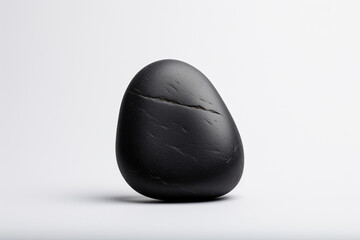 GENERATIVE AI: Monochrome Harmony - A Minimalist Composition with Smooth Black Stone