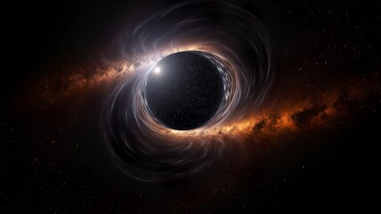 a nice astronomical shot of a black hole - obrazy, fototapety, plakaty