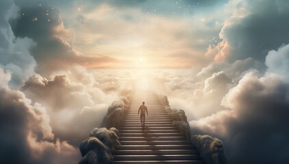 A Stairway to the Clouds: Ascending to the Vastness Above