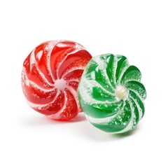 Christmas sweet candy isolated on white background