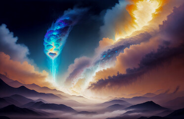 abstraction sky clouds nebula beautiful earth