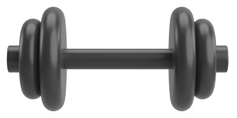 Dumbbell. Fitness equipment. 3D illustration.