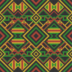 Ethnic seamless pattern. Tribal ornament. Geometric abstract background.