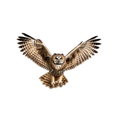 Fototapeta premium owl isolated on a transparent or white background as PNG clipart 300 DPI