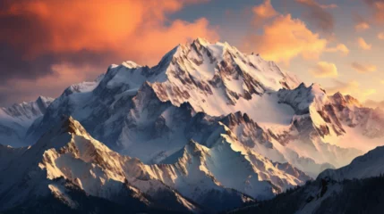 Fotobehang K2 K2 mountain in the winter