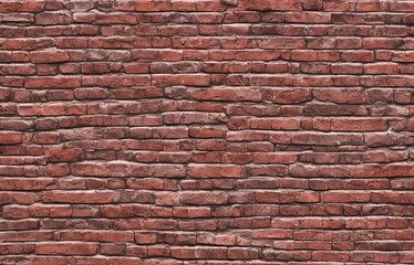 Obraz premium Brick wall Old vintage brick wall pattern Red brick wa