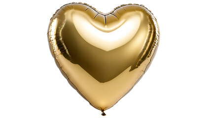 Golden heart shape balloon.