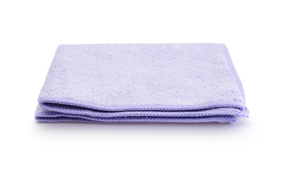 Bath towel isolated on white.