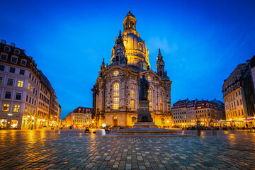 Frauenkirche in Dresden - Germany - obrazy, fototapety, plakaty