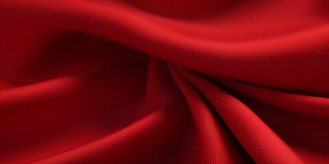 Close-up of red texture fabric cloth textile background