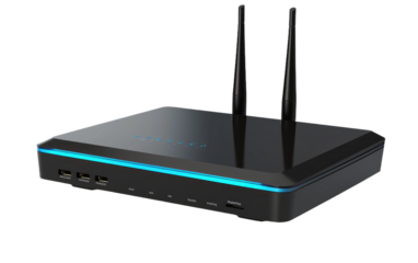 Cyber Highway Commander Router Unit on a White or Clear Surface PNG Transparent Background