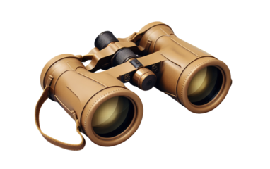 Nature Observers Optics Safari Exploration Binoculars on a White or Clear Surface PNG Transparent Background