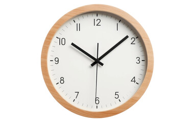 Fototapeta na wymiar Nordic Elegance Scandinavian Design Clock on a White or Clear Surface PNG Transparent Background
