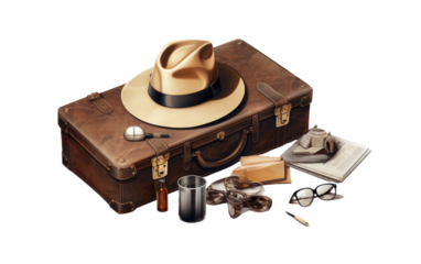 overt Operations Arsenal Secret Spy Kit on a White or Clear Surface PNG Transparent Background