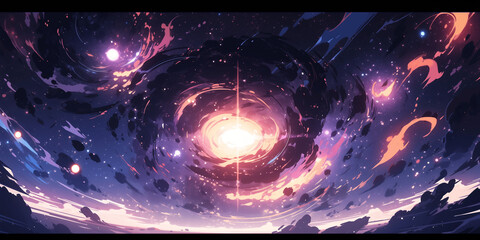 abstract explosion of a star wallpaper