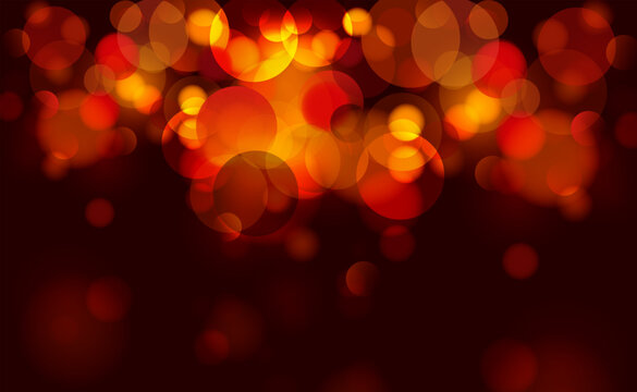 abstract red and bokeh background, defocused christmas light.
