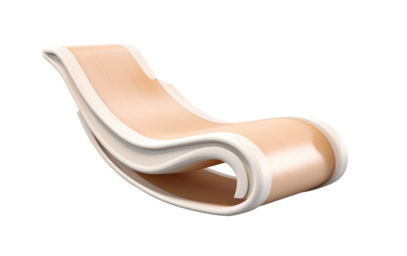SerenitySlide Seat Tranquil Glide Seating on a White or Clear Surface PNG Transparent Background