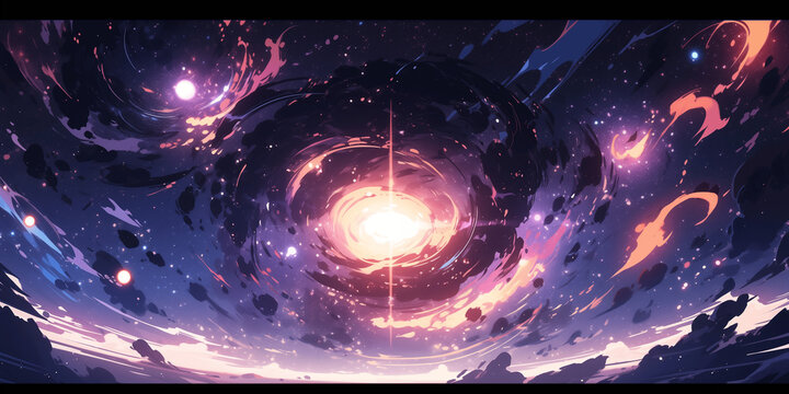 abstract explosion of a star wallpaper