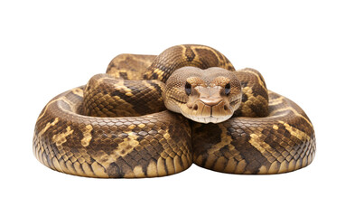 Obraz premium Slithering Python Doll Soft and Slithery Python on a White or Clear Surface PNG Transparent Background