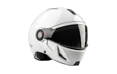 Tech Enhanced Protective Cap Smart Helmet on a White or Clear Surface PNG Transparent Background