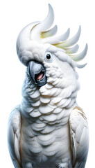 Cockatoo parrot portrait.