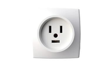 A Realistic Glimpse of the Smart Plug on a Clear Surface or PNG Transparent Background.