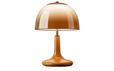 The Allure of Realistic Table Lamp on a Clear Surface or PNG Transparent Background.