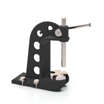 Table vice on white background, 3d illustration