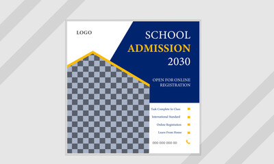 Back to school & Admission promotion, promotional social Media & Banner Design.