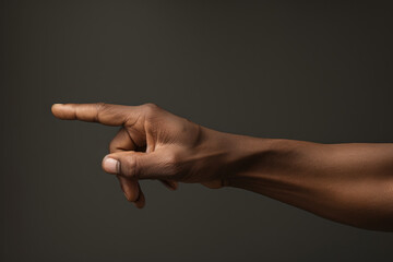 Gesture of Direction: Hand Pointing Sideways