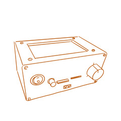 lab electronic appliances_waterbath_vector