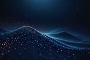 abstract blue wave background,,.., Blue Wave Motion Pattern On The Dark Background Foto