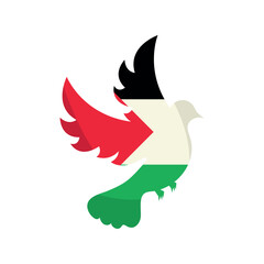 palestine peace dove