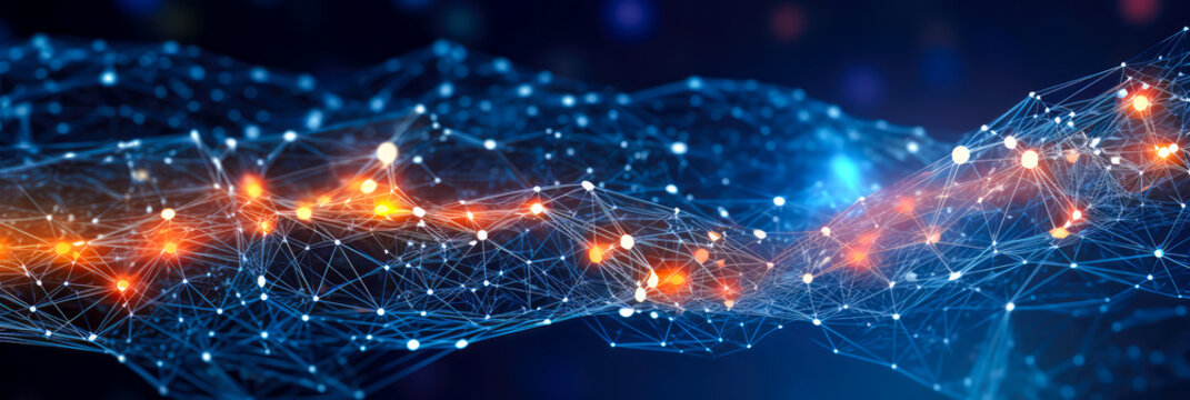 Neue Technologien, Netzwerk. Generiert mit KI