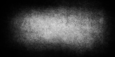 Black stone concrete grunge texture and backdrop background anthracite panorama. grunge and scratched old wall texture cement dirty gray with black background,	