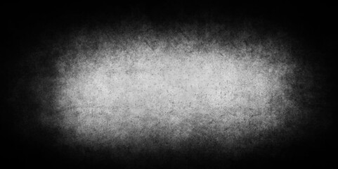 Black stone concrete grunge texture and backdrop background anthracite panorama. grunge and scratched old wall texture cement dirty gray with black background,	