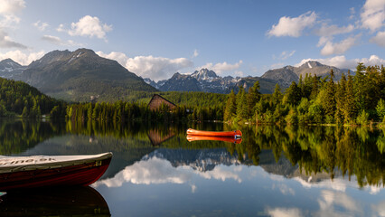 Strbskie Pleso in Slovakian Tatra mountains