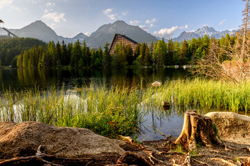 Strbskie Pleso in Slovakian Tatra mountains